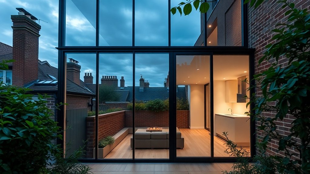 Glass Extension Walls Stanmore